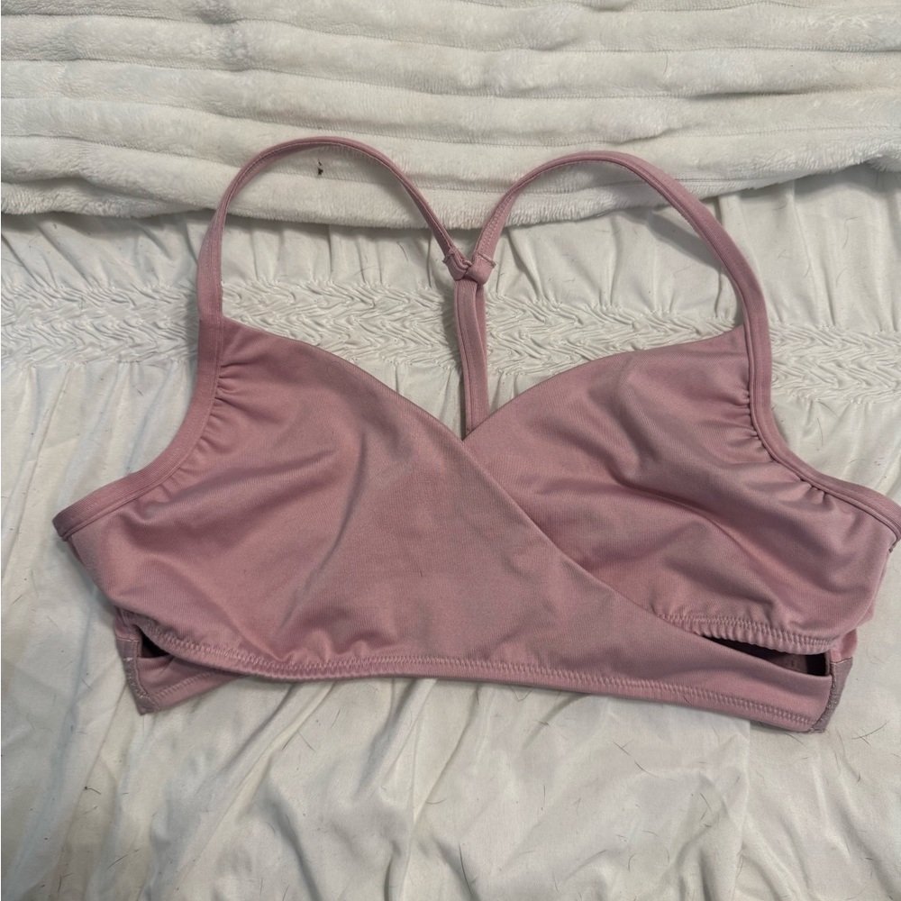 Victoria’s Secret Pink Cute Crossover Style Sports Bra Size Medium EUC
